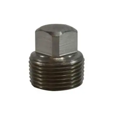Midland Industries 105654 - Square Head Plug, 3/4" MPT, Stainless Steel, 3000 lb
