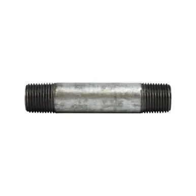 Midland Industries 58061 - Pipe Nipple, 1/2" MPT x 1/2" MPT, 1-1/2" L, Steel, Galvanized, SCH 80