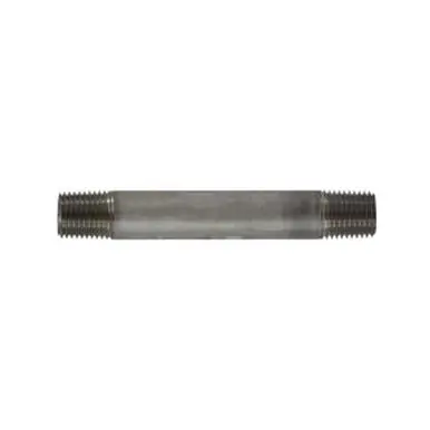 Midland Industries 48027 - Welded Pipe Nipple, 1/4" MPT x 1/4" MPT, 4-1/2" L, Stainless Steel, SCH