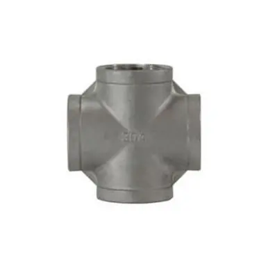 Midland Industries 62392 - Cross, 3/8" FPT x 3/8" FPT x 3/8" FPT x 3/8" FPT, Stainless Steel