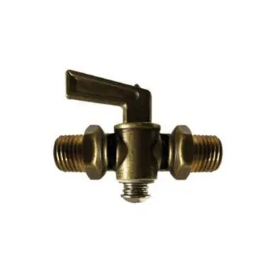 Midland Industries 46166 - Shut-Off Cock, 1/4" Nominal, MIP, forged Brass Body
