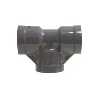 Midland Industries 805010 - Pipe Tee, 1" FIP x 1" FIP x 1" FIP, PVC, Gray, SCH 80 Schedule
