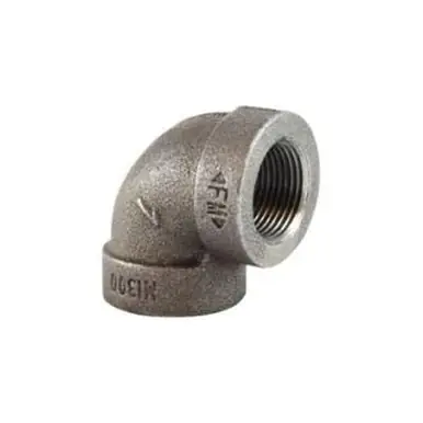 Midland Industries 68109 - 90° Elbow, 2-1/2" FPT x 2-1/2" FPT, Iron, Galvanized, XH Schedule, 300 lb