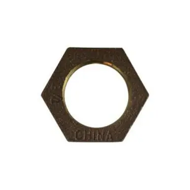 Midland Industries 44701LF - Hex Locknut, 1/4" FPT, Bronze