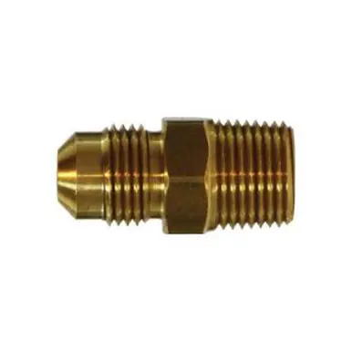 Midland Industries 10276 - Adapter, 3/4" Male Flared x 3/4" Male NPTF, Brass