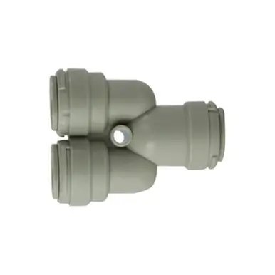 Midland Industries 20777P - 2-Way Divider, 3/8" Push-In x 3/8" Push-In x 3/8" Push-In, Plastic