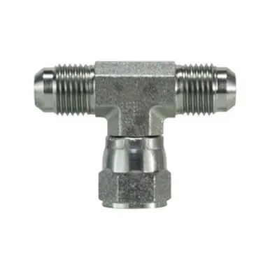 Midland Industries 660088 - Swivel Nut Branch Tee, 3/4" JIC x 3/4" JIC x 3/4" Female JIC, Steel