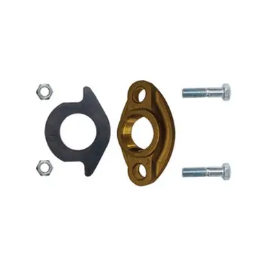 Midland Industries 970218 - Oval Meter Flange Kit, 2" FIP, Brass