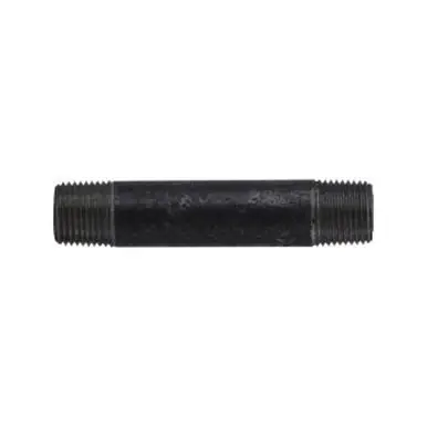 Midland Industries 59064SMLSXX - Seamless Pipe Nipple, 1/2" MPT x 1/2" MPT, 3" L, Steel, Black, XXH