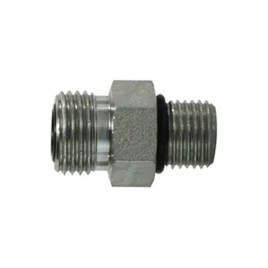 Midland Industries FS6400O1612 - Connector, 1-7/16" Male ORFS x 1-1/16" Male ORB, Steel