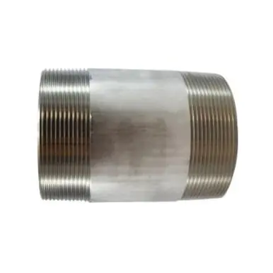 Midland Industries 48224 - Welded Pipe Nipple, 4" MPT x 4" MPT, 4-1/2" L, Stainless Steel, SCH 40