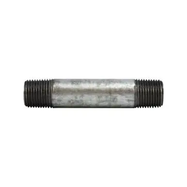 Midland Industries 58041 - Pipe Nipple, 3/8" MPT x 3/8" MPT, 1-1/2" L, Steel, Galvanized, SCH 80