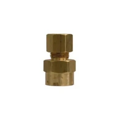Midland Industries 26143 - Captive Sleeve Adapter, 3/16" Compression x 1/8" FPT, Brass