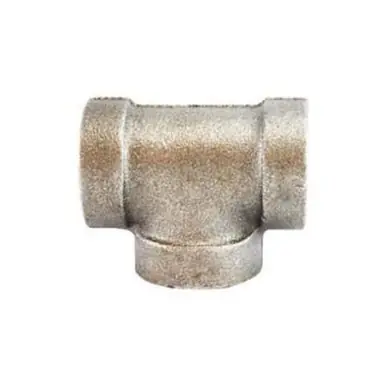 Midland Industries 68257 - Tee, 1-1/2" FPT x 1-1/2" FPT x 1-1/2" FPT, Iron, Galvanized, XH Schedule,