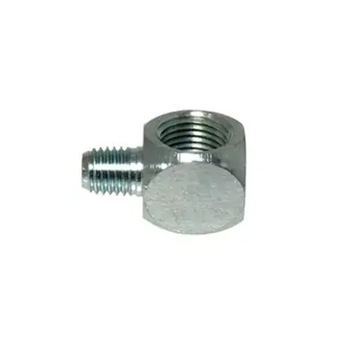 Midland Industries 36370 - 90° Angle Elbow Adapter, 90 deg, 1/4-28 x 1/8-27 Thread, SAE-LT x NPTF