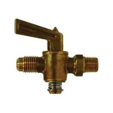 Midland Industries 46104 - Shut-Off Cock, 3/8 x 1/4" Nominal, Male Flared x MIP, forged Brass Body