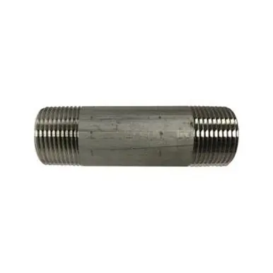 Midland Industries 48107 - Welded Pipe Nipple, 1" MPT x 1" MPT, 5" L, Stainless Steel, SCH 40