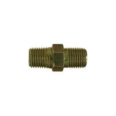 Midland Industries 54043220 - Reducing Hex Pipe Nipple, 2" MPT x 1-1/4" MPT, Steel