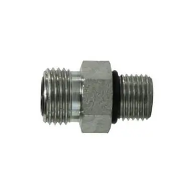 Midland Industries FS6400O66 - Straight Connector, 11/16" Male ORFS x 9/16" Male ORB, Steel