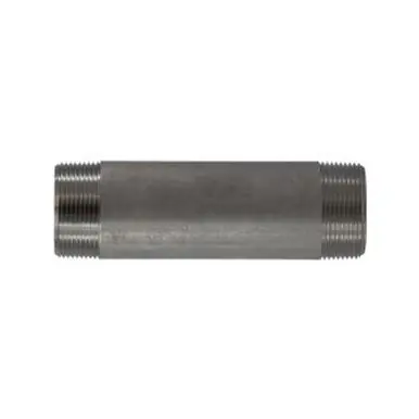Midland Industries 49154 - Welded Pipe Nipple, 1-1/2" MPT x 1-1/2" MPT, 11" L, Stainless Steel, SCH