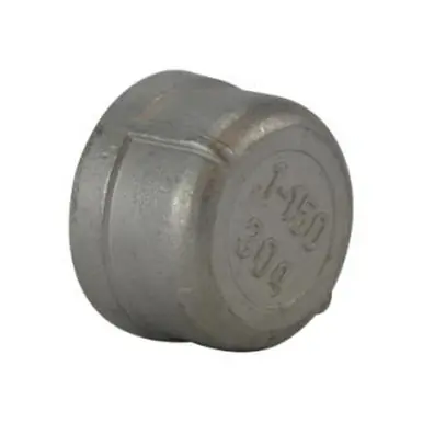 Midland Industries 63481 - Cap, 4" FPT, Stainless Steel, 150 lb