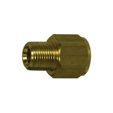 Midland Industries 29105 - Pipe Adapter, 1/4" NPT(M) x 1/4" Female BSPT, Brass