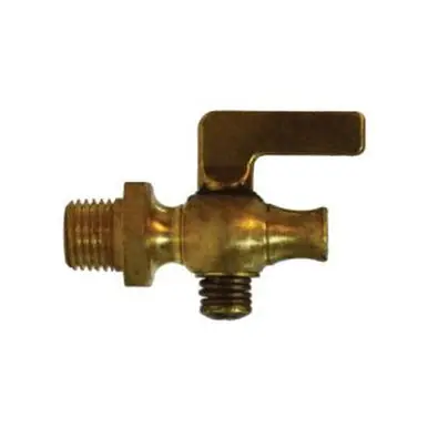 Midland Industries 46305 - Air Cock, 1/8" Nominal, MIP x Straight Nose, Lever, Brass Body