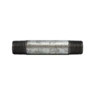 Midland Industries 58068 - Pipe Nipple, 1/2" MPT x 1/2" MPT, 5" L, Steel, Galvanized, SCH 80