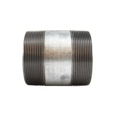 Midland Industries 56331 - Welded Pipe Nipple, 4" MPT x 4" MPT, 9" L, Steel, Galvanized, SCH 40