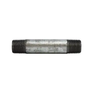 Midland Industries 58064 - Pipe Nipple, 1/2" MPT x 1/2" MPT, 3" L, Steel, Galvanized, SCH 80