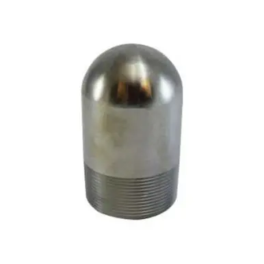 Midland Industries 91011 - Standard Bull Plug, 4" MPT, Steel, Zinc-Plated, SCH 40 Schedule