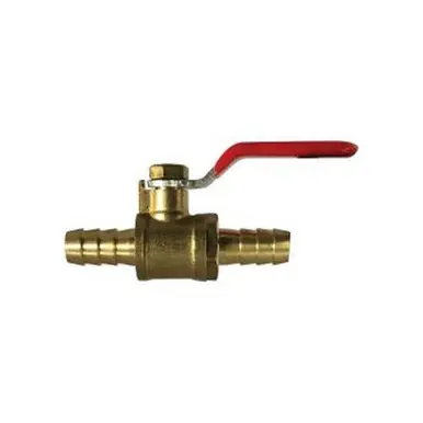Midland Industries 944134 - Mini Ball Valve, 3/8" Nominal, Hose Barbed x Hose Barbed, 200 psi WOG