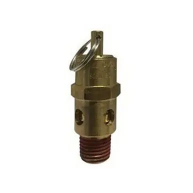 Midland Industries 87004 - Safety Valve, 1/4" Nominal, MPT, 170 cfm, 200 psi Pressure, Brass Body