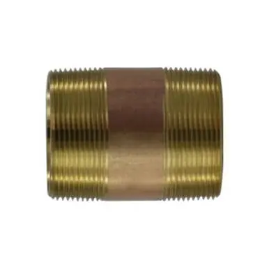 Midland Industries 40280 - Seamless Pipe Nipple, 2" MPT x 2" MPT, 72" Brass