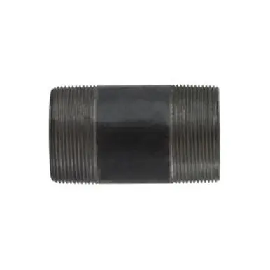 Midland Industries 59172SMLSXX - Seamless Pipe Nipple, 2" MPT x 2" MPT, 10" L, Steel, Black, XXH