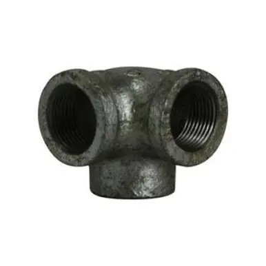 Midland Industries 64583 - Side Outlet Elbow, 1/2" FPT x 1/2" FPT, Iron, Galvanized, 150 lb