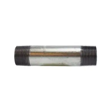 Midland Industries 56102 - Welded Pipe Nipple, 1" MPT x 1" MPT, 2-1/2" L, Steel, Galvanized, SCH 40