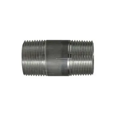 Midland Industries 76092 - Pipe Nipple, 3/4" MPT x 3/4" MPT, 8" L, Aluminum