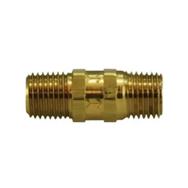 Midland Industries 46500 - High Pressure Check Valve, 1/4 x 1/4" Nominal, MIP x MIP, Brass Body,