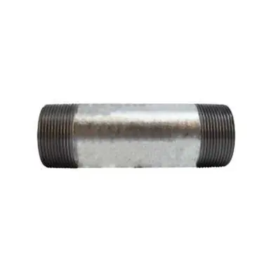 Midland Industries 56190 - Welded Pipe Nipple, 2-1/2" MPT x 2-1/2" MPT, 9" L, Steel, Galvanized, SCH