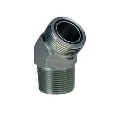 Midland Industries FS25032020 - 45° Elbow, 1-11/16" ORFS x 1-1/4" MPT, Steel