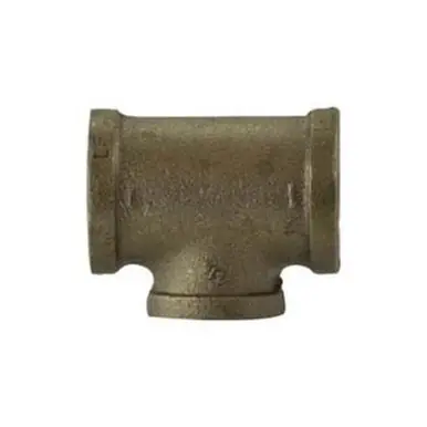 Midland Industries 44268LF - Reducing Tee, 1" FPT x 1" FPT x 1/4" FPT, Bronze