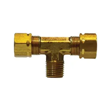 Midland Industries 26291 - Branch Tee w/ 26003 Captive Sleeve Nut, 1/4" Compression x 1/4"