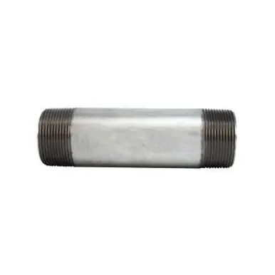 Midland Industries 56153 - Welded Pipe Nipple, 1-1/2" MPT x 1-1/2" MPT, 10" L, Steel, Galvanized,