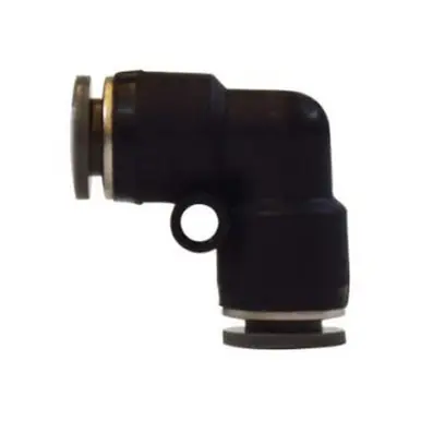 Midland Industries 20150C - 90° Union Elbow, 1/8" Push" Tube x 1/8" Push" Tube, Composite