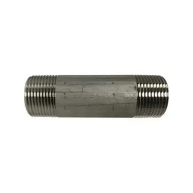 Midland Industries 48103 - Welded Pipe Nipple, 1" MPT x 1" MPT, 3" L, Stainless Steel, SCH 40