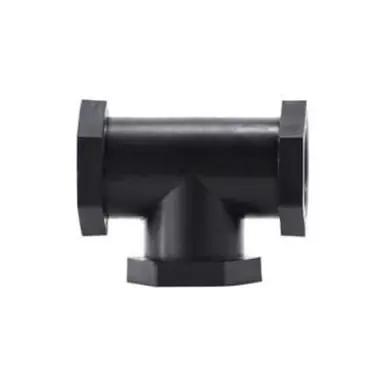 Midland Industries 28741P - Tee, 1/4" FPT x 1/4" FPT x 1/4" FPT, Polypropylene