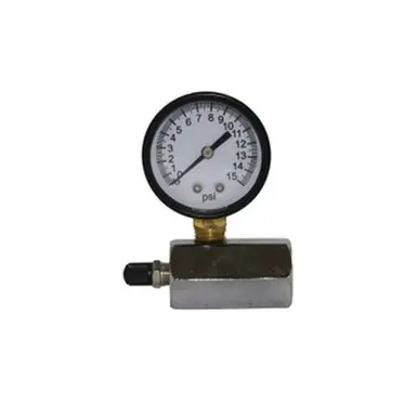 Midland Industries GT15 - Gas Test Gauge, 0 to 15 psi Measuring Range, 3/4" Connection