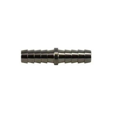 Midland Industries 32096SS - Straight Splicer, 1/2" Hose Barbed x 1/2" Hose Barbed, Stainless Steel