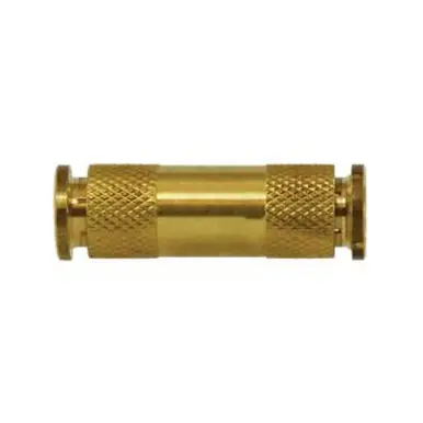 Midland Industries 20019 - Union Connector, 1/4" Push-In x 1/4" Push-In, Brass
